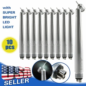 1-10* Dental 45° Degree LED E-generator Surgical Handpiece Turbine 4Hole for NSK - Picture 1 of 18