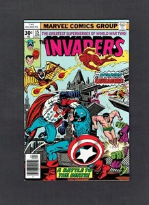 Invaders #15 Marvel Comics Bronze Age 1976 VF (8.0) Invaders Vs. Crusaders + WW2 - Picture 1 of 2