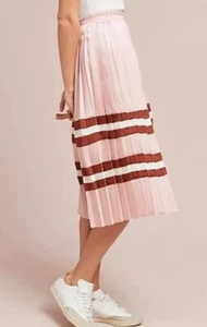 Endless rose Sporty Pleated striped Skirt S Size Medium pink color - Picture 1 of 5