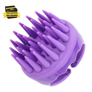 Silicone Scalp Scrubber Shampoo Brush with Extra Long Bristles, Hair Scalp Massa - Picture 1 of 7