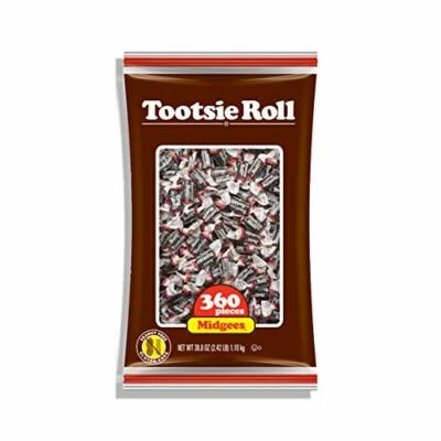 Tootsie Roll Midgees - 360 piezas, bolsa de 38,8 OZ, chocolate Foto 1 de 4