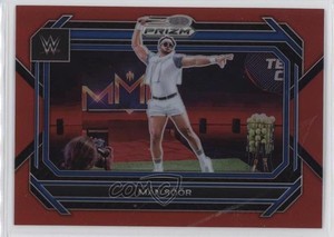 2023 Panini Prizm WWE Red Prizm /299 Mansoor #65
