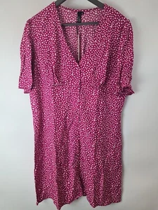 Nobodys Child Curve Alexa Ditsy Print Mini Dress Pink Floral Size 22 **** V257