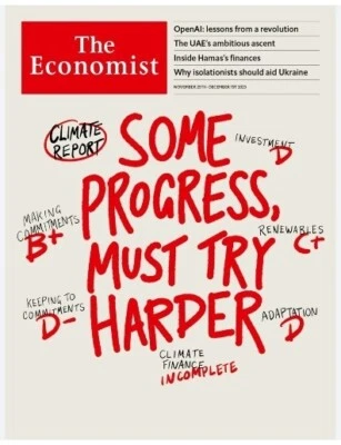 The Economist еженедельный журнал (США) выпуск 25 ноября 2023/ КЛИМАТИЧЕСКИЙ ОТЧЕТ - Изображение 1 из 3