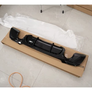 Rear Bumper Diffuser Glossy Black Fits BMW E92 E93 328i 335i M-Sport 2007~2013 - Picture 1 of 13