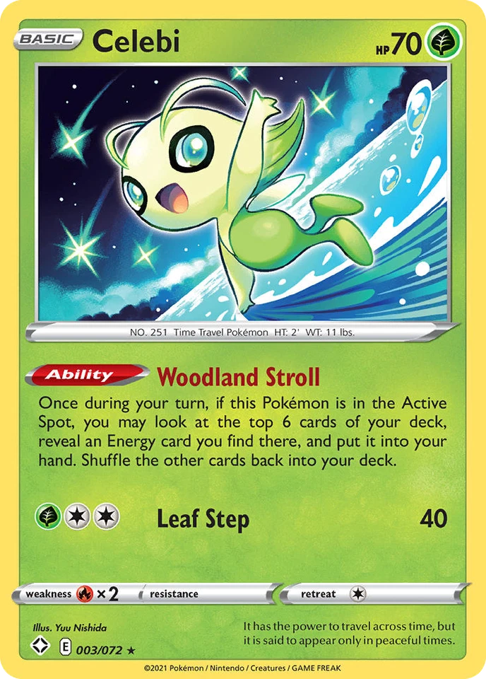 Celebi 3/72 Rare | Shining Fates | Pokemon Card - image 1 of 1
