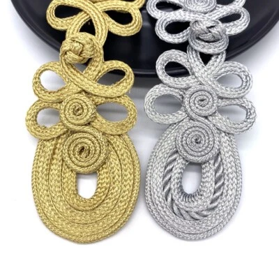 1pc Large Ethnic Frog Fasteners Closure Button Knots Retro DIY Sewing Clothes - Image 1 of 4