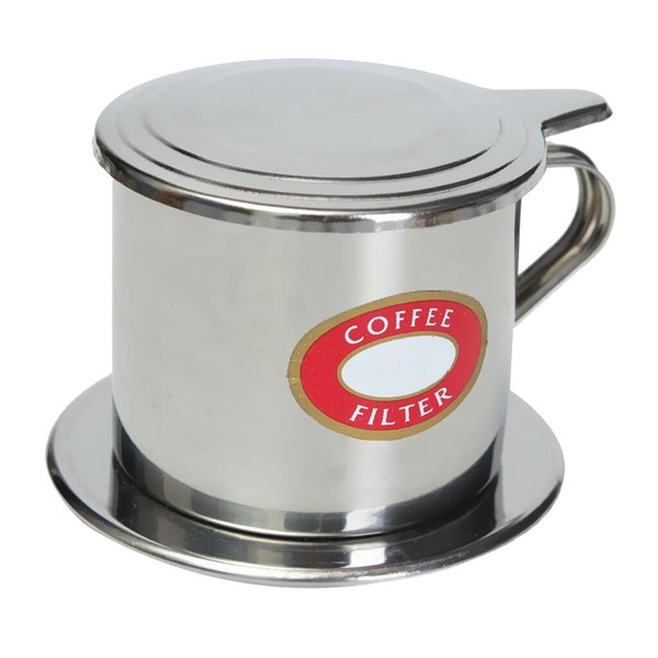 Vietnamese Coffee Maker Filter Stainless Steel Press Screw Down Dripper Strainer Photo Related