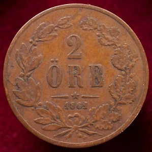 Sweden 2 Ore 1861 (K2809) - CA-B - Picture 1 of 2