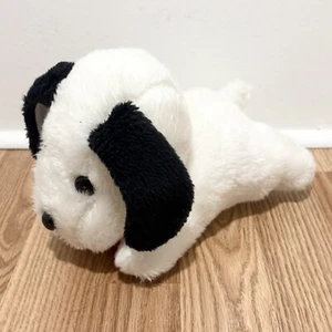 "Felpa de 10"" Amtoy Lucky Pups White Dog 1980 de colección" - Imagen 1 de 6