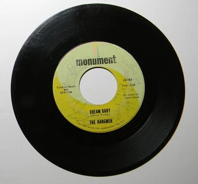 HANGMEN 983 AUTOGRAPHED COPY (3 MEMBERS) Dream Baby /Let It Be Me Monument - Image 1 of 4