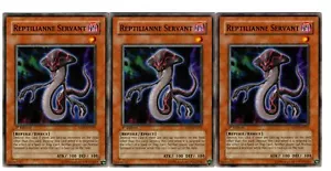 Yugioh - 3X Reptiliana Servant - Común - 1a Edición - ABPF-EN015 - Casi Como Nuevo - Imagen 1 de 1