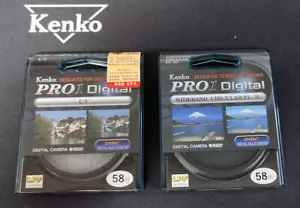 Kenko by Hoya 58 mm PRO1 Digital Breitband CPL (W) + Pro1D UV-Filter Made in Japan - Bild 1 von 4