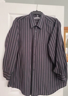 Geoffrey Beene Men's Dress Shirt Barrel Cuff Wrinkle Free 20 34/35 Big & Tall! - Image 1 of 4