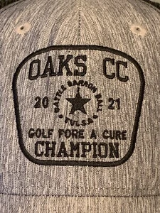 Oaks CC 2021 Golf Fore A Cure Champion Adjustable Snapback Mesh Trucker Hat Cap - Bild 1 von 10