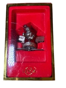Lenox Santa's Flight “Spirit of Christmas” Pewter Ornament in Box - Picture 1 of 14