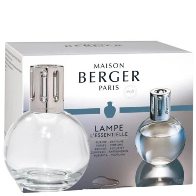 Maison Berger, Essentielle Ronde, Set Lampada Catalitica + 2 Fragranze, Cristall