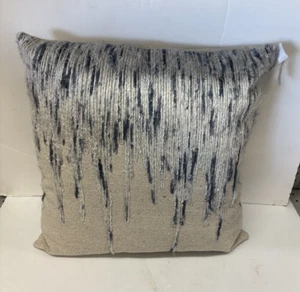 20"x20" Oversize Square Throw Pillow Blue - Rizzy Home - Picture 1 of 2