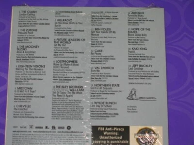 VA PLUG INTO NEW MUSIC The Clash, CHEVELLE, Ben Folds, CAKE, KillRadio PROMO CD! - Image 1 of 2