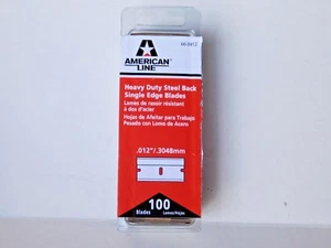 100 PC RAZOR BLADE SINGLE SIDE CUT 66-0412 .012 inch / .3048 mm NEW - Picture 1 of 1