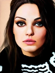 V1953 Mila Kunis Retrato Pintura Actriz Decoración PÓSTER DE PARED IMPRESIÓN UK - Imagen 1 de 13