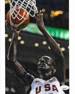 Sylvia Fowles Minnesota Lynx signed Team USA 8x10 photo autographed JSA - Image 1 of 2