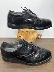 Zapato de vestir Red Wing 9 EE de cuero negro punta de ala brogue Oxford ancho ancho EE. UU. - Imagen 1 de 15