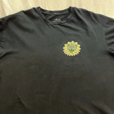 ...Lost Panther Flower Skateboard Shirt Sz XL Skater GLOW IN THE DARK maze - Image 1 of 4