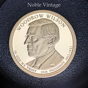 2013 S Proof Woodrow Wilson Presidential Dollar Münze - aus einem Proof Set - Bild 1 von 2