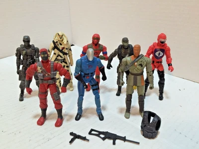 Lote de 8 Surtidos Años 2000 Modernos G.I. Figuras de acción GI Joe/Cobra 4" Foto 1 de 4