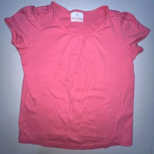 Hanna Andersson T-Shirt Girls 140 US 10 Pink Short Sleeves 100% Pima Cotton - Picture 1 of 12