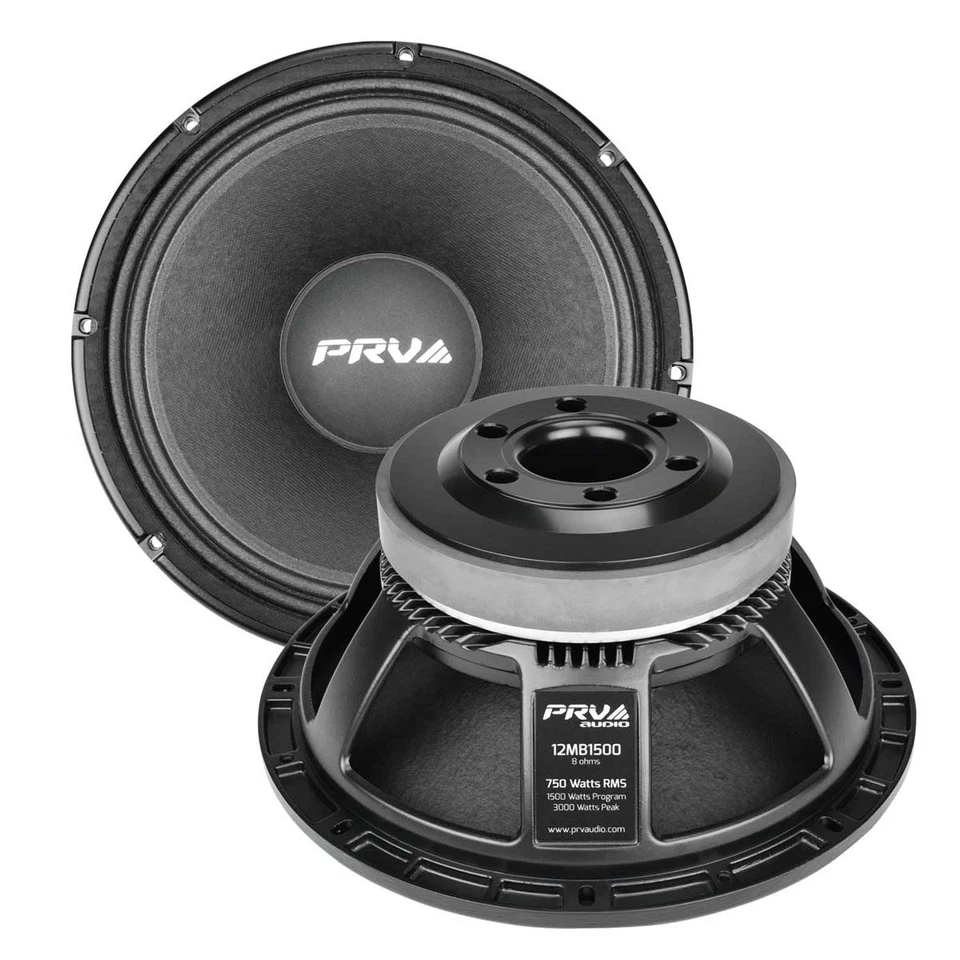 PRV Audio 12MB1500 Midbass Car Audio Speakers 12", 8 Ohm, 1500W - Image 1 of 1