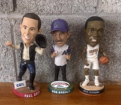 Eric Bledsoe Phoenix Suns, Bob Brenly, Paul Solo Bobblehead NBA Collectible RARE - Image 1 of 4
