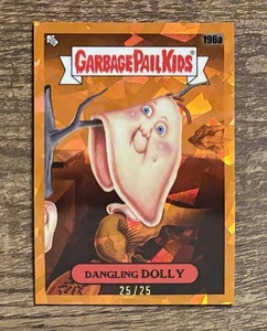 2022 Garbage Pail Kids Sapphire Orange Refractor 25/25 Dangling Dolly 196a - Picture 1 of 1