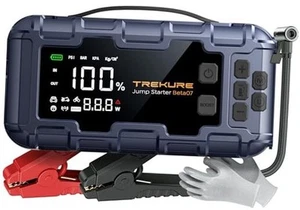 10-in-1 Car Battery Jump Starter with Air Compressor 6000A 160PSI 45W Charger, - Picture 1 of 7