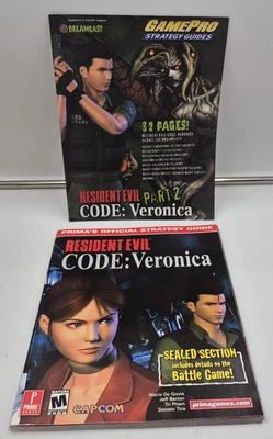 RESIDENT EVIL CODE VERONICA OFFICIAL STRATEGY GUIDE PRIMA DREAMCAST MAP +GAMEPRO - Image 1 of 4