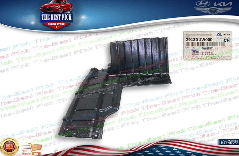 ⭐GENUINO⭐ Protector contra salpicaduras motor delantero inferior izquierdo para Kia Rio 2012-2013 291301W000 Foto 1 de 4