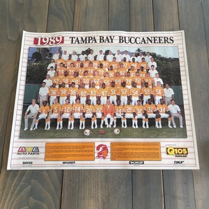 1989 NFL Tampa Bay Buccaneers 11x17 Promotional Team Photo - Mark Carrier (ST) - Picture 1 of 8