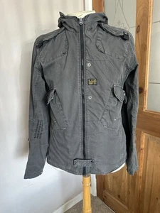 G-Star Raw Woman’s Light Hooded Jacket Women’s Cotton size Large Grey - Picture 1 of 14