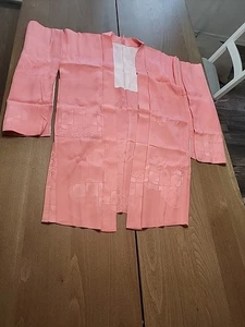 Preciosa bata kimono japonesa vintage rosa floral seda M/L? Ver fotos - Imagen 1 de 12