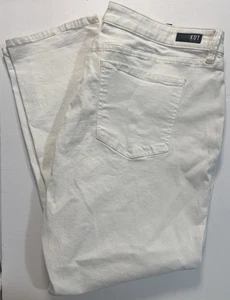 Kut from the Kloth White Catherine Boyfriend High Rise Tapered Gr. 20 W Jeans - Neu - Bild 1 von 11