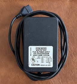Vintage ColecoVision Video Game System 55416 Power Supply. Authentic AC Adapter