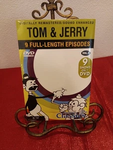 Tom and Jerry 9 Full-Length Episodes Vol.1 DVD B/W Digitally Remastered 9 Shows - Imagen 1 de 2