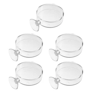 Bandeja de alimentación de 5 piezas Kit de alimentación para pecera Contenedor de alimentos para acuario Equipo transparente - Imagen 1 de 12