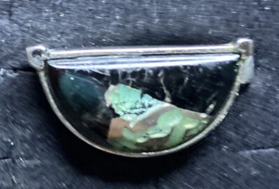 Joyería con clip de barra de corbata vintage Spiedel para hombre tono plata negro - retro en muy buena condición Foto 1 de 4