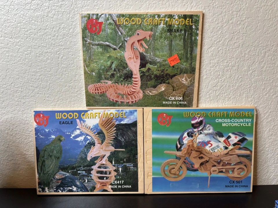 CHJ Wood Craft Model Eagle CX 417 3d Puzzle