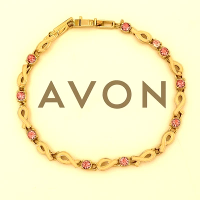 Avon Tennis Bracelet Breast Cancer Awareness - Image 1 of 4
