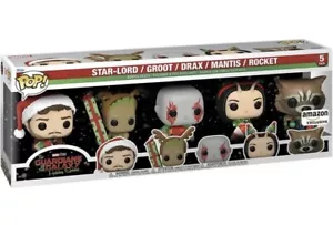 Funko Pop Marvel Navidad: Guardianes de la Galaxia Paquete de 5, Exclusivo de Amazon - Imagen 1 de 3
