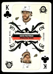 2024-25 O-Pee-Chee Playing Cards David Pastrnak #K-CLUBS - Picture 1 of 2