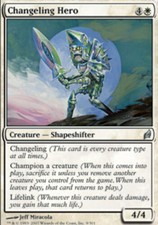 x4 Changeling Hero Lorwyn Lightly Played, English - MTG